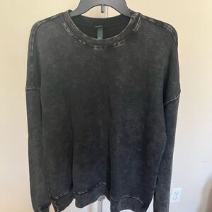 wild fable Washed Black Crewneck Sweatshirt